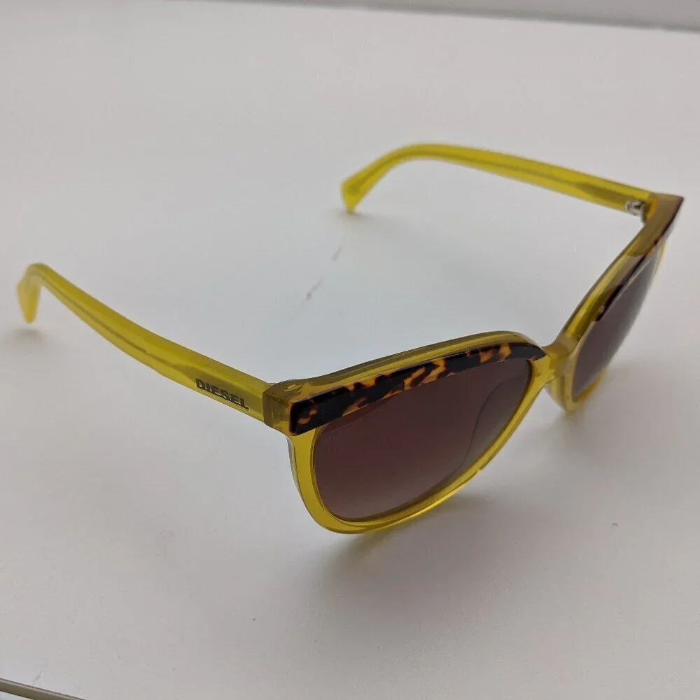🕶️Italy design! Diesel DL0081 Semi Cat Eye Sunglasses col.56F 59/16-140 /JLE204‌